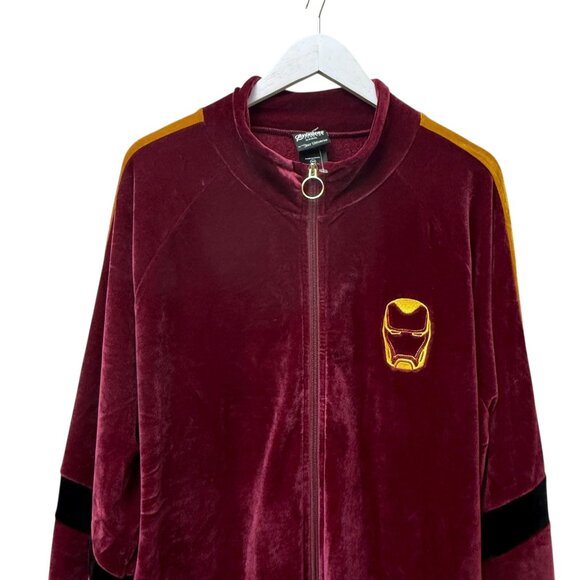 Universe Marvel Velour Track Jacket Plus Size 2X Avengers: Endgame I Am Iron Man - Picture 3 of 13